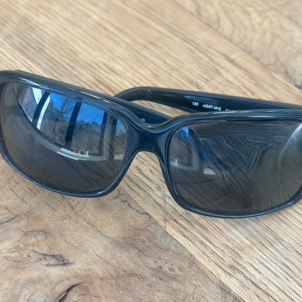 Kate Spade Pearl Rectangular Wrap Sunglasses, Bla… - image 2